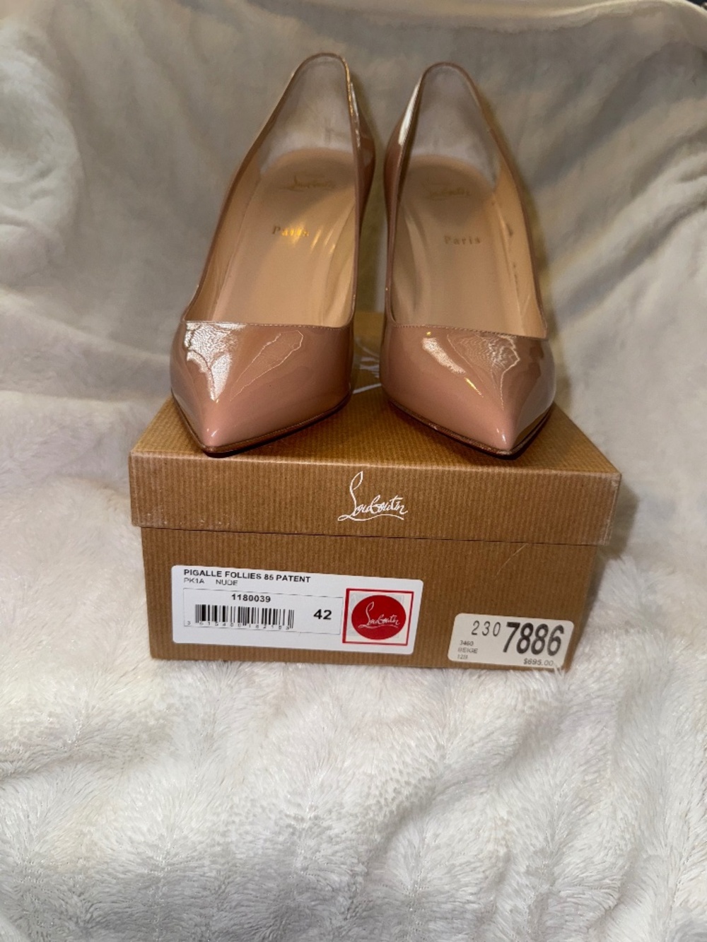 Authentic Christian Louboutin Pumps 85, Size 42, Worn once.